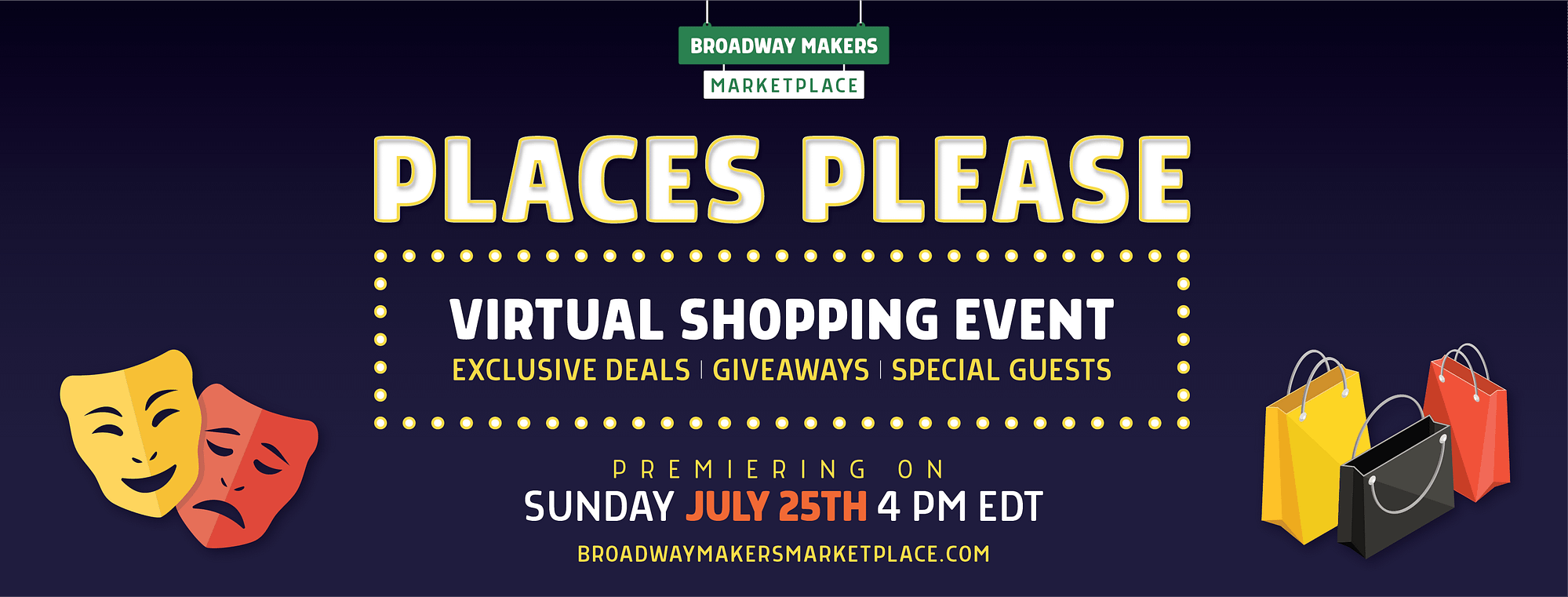 Places Please! Virtual Shopping Event